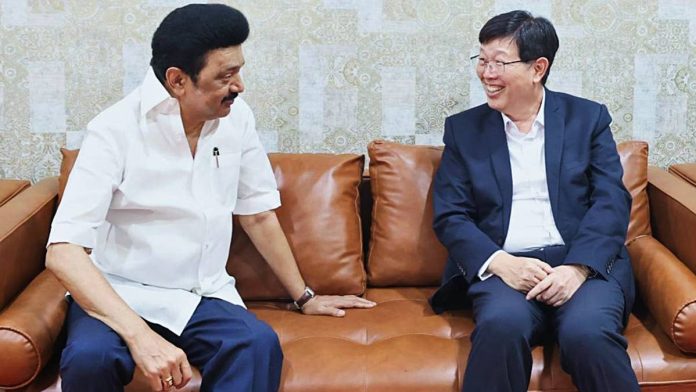 தமிழக முதல்வர் மு.க. ஸ்டாலின் இந்த ஆகஸ்ட்டில் சென்னையில் பாக்ஸ்கான் தலைவர் யங் லியுவுடன் | புகைப்படம்: ANI
