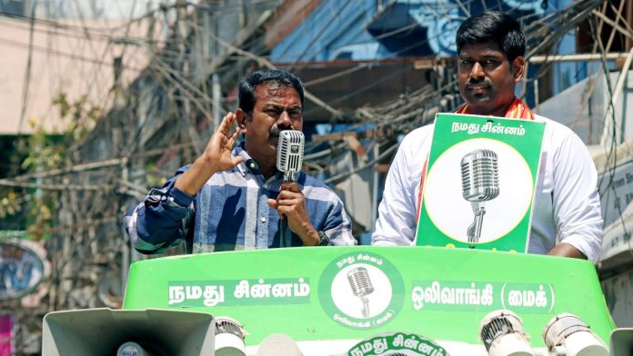 நாம் தமிழர் கட்சி தலைவர் சீமானின் கோப்பு புகைப்படம் | புகைப்படம்: ANI