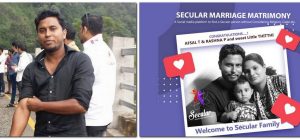 2014 ஆம் ஆண்டில், தனது மதிப்புகளைப் பகிர்ந்து கொள்ளும் ஒரு துணையைக் கண்டுபிடிக்கும் நம்பிக்கையில், அப்சல் தனது சுயவிவரத்தை செக்யூலர் மேட்ரிமோனி (இடது) இல் பகிர்ந்து கொண்டார். 2022 ஆம் ஆண்டில், ரஷ்னா மற்றும் அவர்களது மகளுடனான தனது வாழ்க்கை குறித்த புதுப்பிப்பு (வலது) உடன் அவர் திரும்பினார் | புகைப்படங்கள்: Facebook/@Secular Matrimony