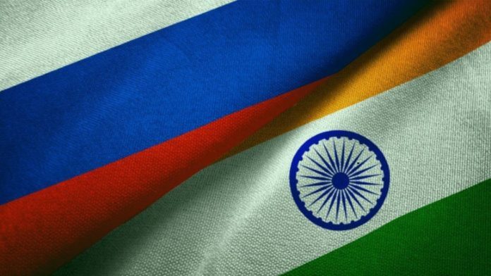 ரஷ்யா & இந்தியாவின் கொடிகள் | பிரதிநிதித்துவ படம் | X\@RusEmbIndia
