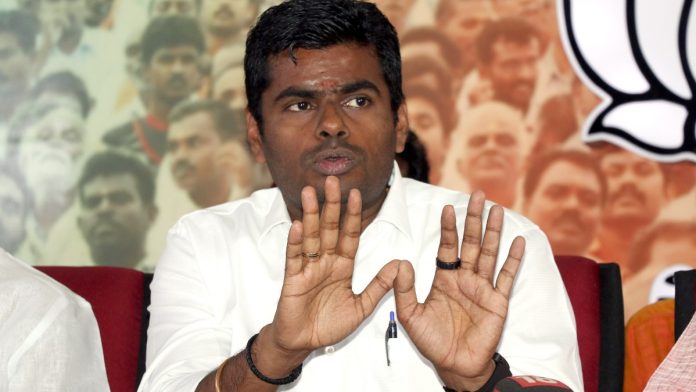 பாஜக கே. அண்ணாமலையின் கோப்புப் படம் | ANI