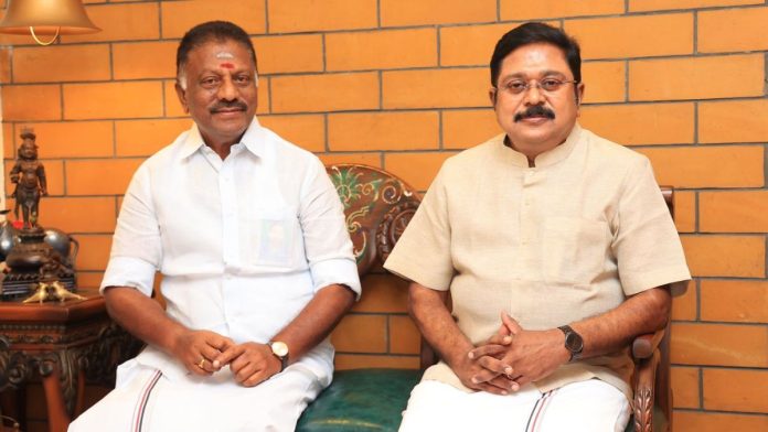 டிடிவி தினகரனுடன் ஓ.பன்னீர்செல்வம் | சிறப்பு ஏற்பாடு மூலம் புகைப்படம்