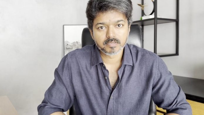 X இல் வெளியிடப்பட்ட காணொளியில் தமிழக வெற்றிக் கழகத் தலைவர் விஜய் பேசும் ஸ்க்ரீன்கிராப் x.com/TVKVijayHQ