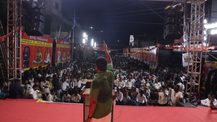 நவம்பர் 2-ம் தேதி சென்னையில் நடந்த கட்சி கூட்டத்தில் நாம் தமிழர் கட்சி தலைவர் சீமானின் கோப்பு புகைப்படம். | X/@Seeman4TN