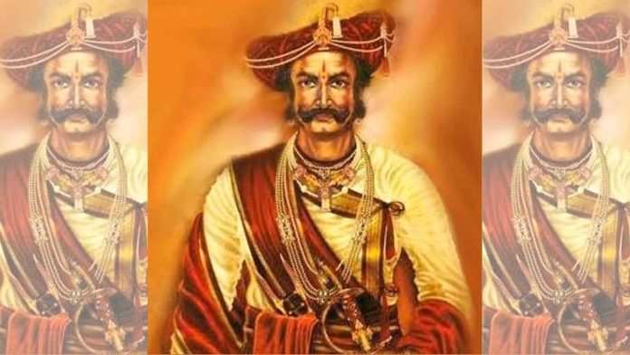 சிந்தியா வம்சத்தைச் சேர்ந்த மராட்டிய இராணுவத் தளபதி தத்தாஜி ஷிண்டேவின் சித்தரிப்பு | மூலம்: X