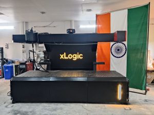 கொடியானது xLogic Labs இல் ஒரு தொழில்துறை இயந்திரத்துடன் இடத்தைப் பகிர்ந்து கொள்கிறது புகைப்படம்: அம்ர்தன்ஷ் அரோரா | ThePrint