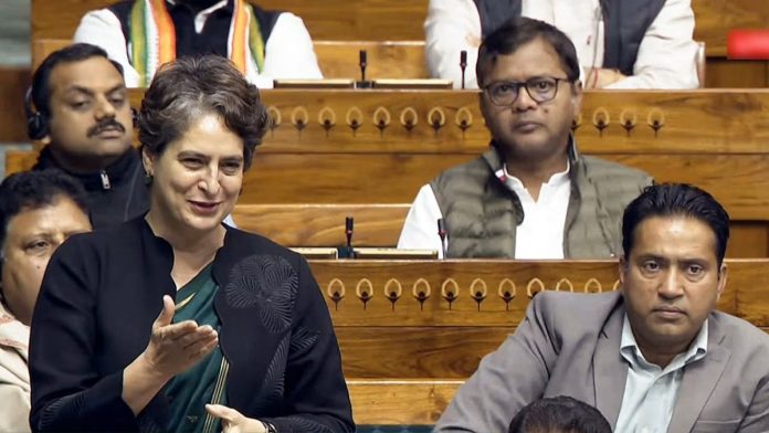 ராகுல் காந்தியை விட பிரியங்கா காந்தி சிறந்த லோப் பதவியை வகித்திருப்பார் என்று மத்திய அமைச்சர் கிரண் ரிஜிஜு கூறுகிறார் | சன்சாத் டிவி/ஏஎன்ஐ