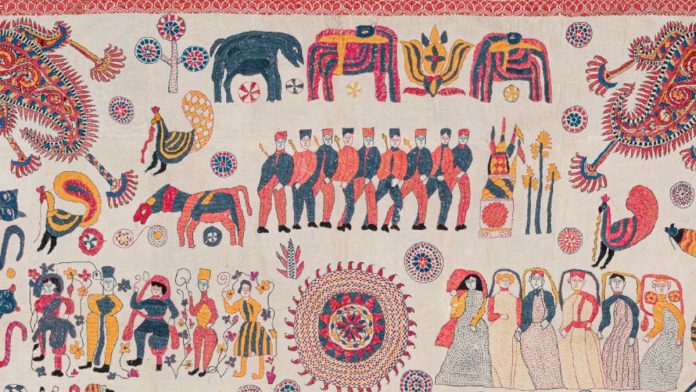 கருண் தக்கர் சேகரிப்பில் இருந்து காந்தா டெக்ஸ்டைல் ​​| புகைப்படம்: டெஸ்மண்ட் பிராம்லி