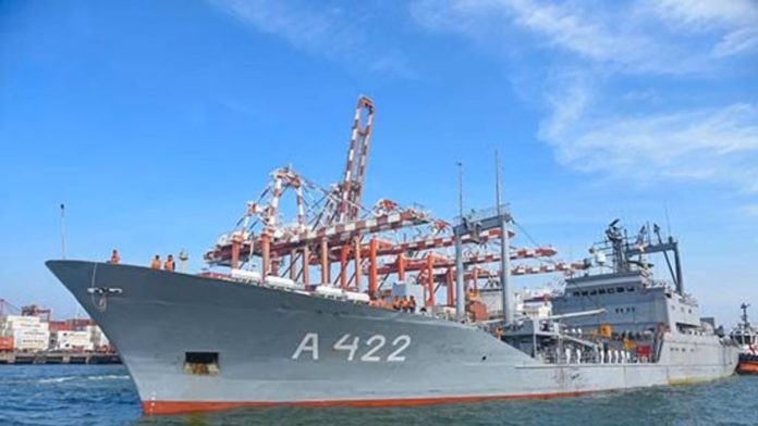 ஈரானிய கப்பலான ஐஆர்ஐஎஸ் புஷேரின் கோப்பு படம் | இலங்கை கடற்படை