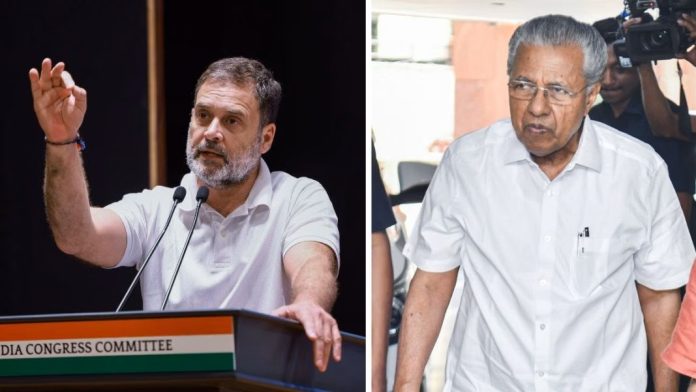 காங்கிரஸ் தலைவர் ராகுல் காந்தி மற்றும் கேரள முதல்வர் பினராயி விஜயனின் கோப்பு புகைப்படங்கள் | ANI