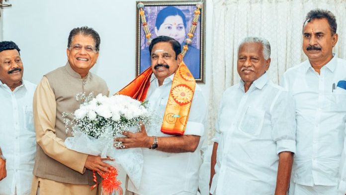 கோப்பு புகைப்படம் | பாஜக மற்றும் அதிமுக இடையேயான இருக்கை பங்கீடு பேச்சுவார்த்தைகள் டிசம்பர் மாதம் தொடங்கியது, பாஜகவின் தமிழ்நாடு தேர்தல் பொறுப்பாளரான மத்திய அமைச்சர் பியூஷ் கோயல் சென்னையில் இபிஎஸ்ஸை சந்தித்தார். | ANI