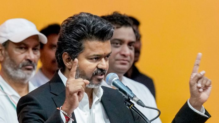 தவெக தலைவர் மற்றும் தமிழக முதலமைச்சர் சி. ஜோசப் விஜய், முந்தைய திமுக அரசின் நிதிசார் முடிவுகளைக் கடுமையாக விமர்சித்துள்ளார். | PTI