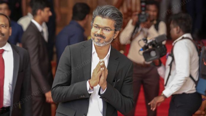 தமிழ்நாடு முதலமைச்சர் விஜய்யின் கோப்புப் படம் | புகைப்படம்: சூரஜ் சிங் பிஷ்ட் (ThePrint)