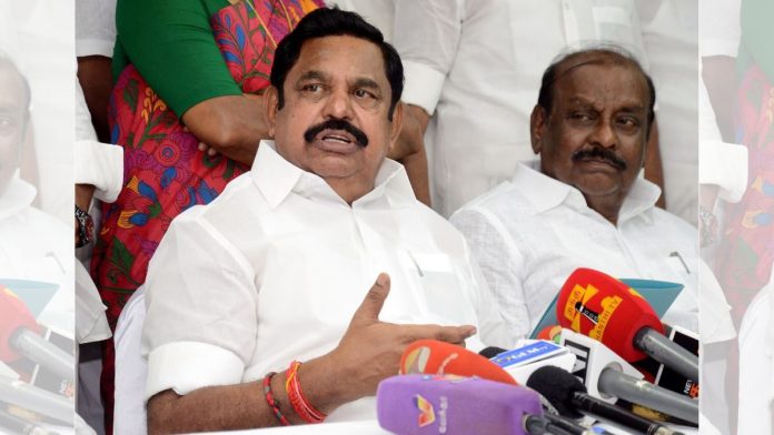 அனைத்திந்திய அண்ணா திராவிட முன்னேற்றக் கழகத்தின் (அதிமுக) பொதுச் செயலாளர் எடப்பாடி கே.பழனிசாமியின் கோப்பு புகைப்படம் | புகைப்படம்: ஏஎன்ஐ