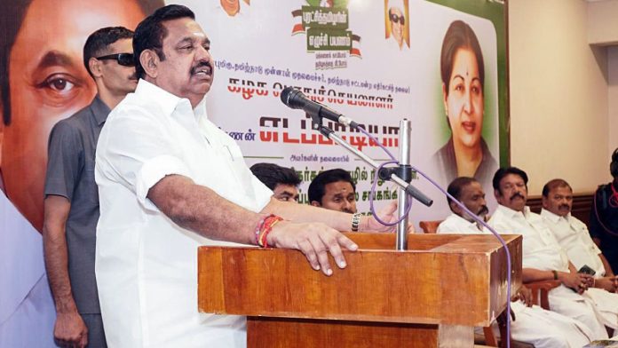அதிமுக பொதுச்செயலாளர் எடப்பாடி கே.பழனிசாமியின் (இபிஎஸ்) கோப்பு புகைப்படம் | அதிமுக/ஏஎன்ஐ