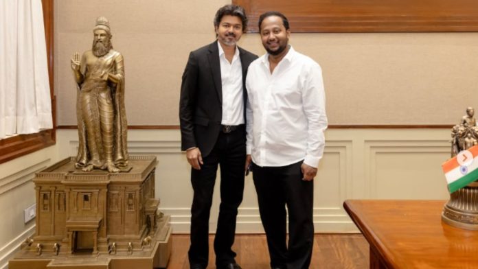 முதல்வர் விஜய்யுடன் இருக்கும் இந்த புகைப்படத்தை ஜெகதீஷ் பழனிசாமி வெளியிட்டுள்ளார். | Instagram/@ஜெகதீஷ் பழனிசாமி