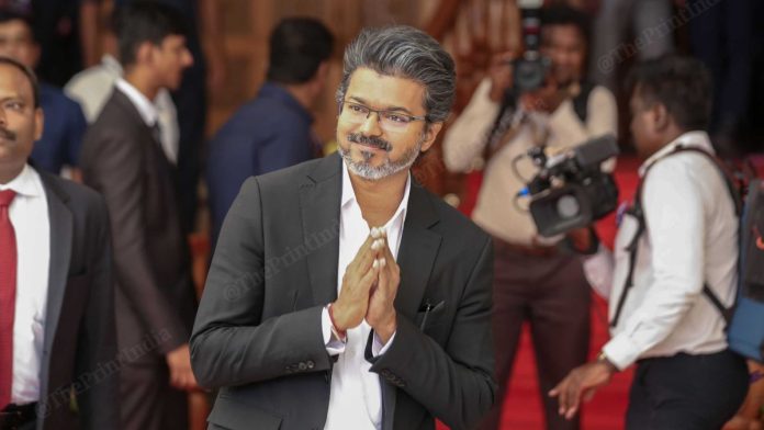 27 மே 2026 அன்று புது தில்லியில் உள்ள தமிழ்நாடு இல்லத்தில் தமிழ்நாடு முதல்வர் விஜய் - கோப்புப் படம் | சூரஜ் சிங் பிஷ்ட்/திபிரிண்ட்