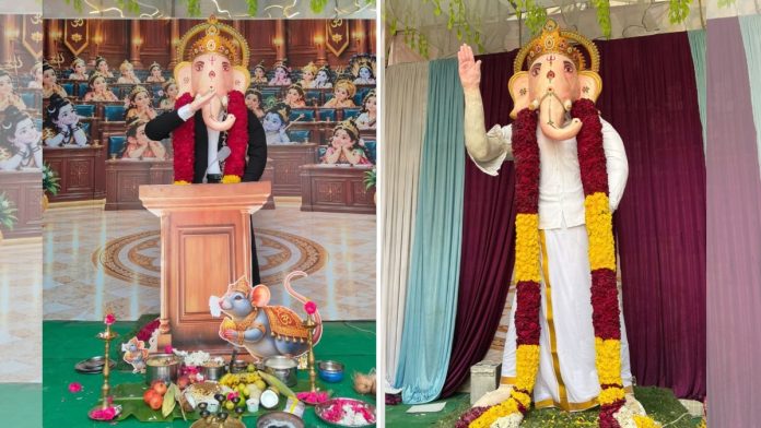 விநாயகர் சதுர்த்திக்காகத் தமிழ்நாட்டில் நடிகர் விஜய் பாணியிலான விநாயகர் சிலைகள் | சிறப்பு ஏற்பாட்டின் மூலம்